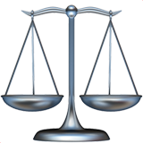 Emoji balance de la justice