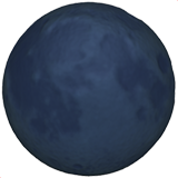 Emoji planète bleu marine