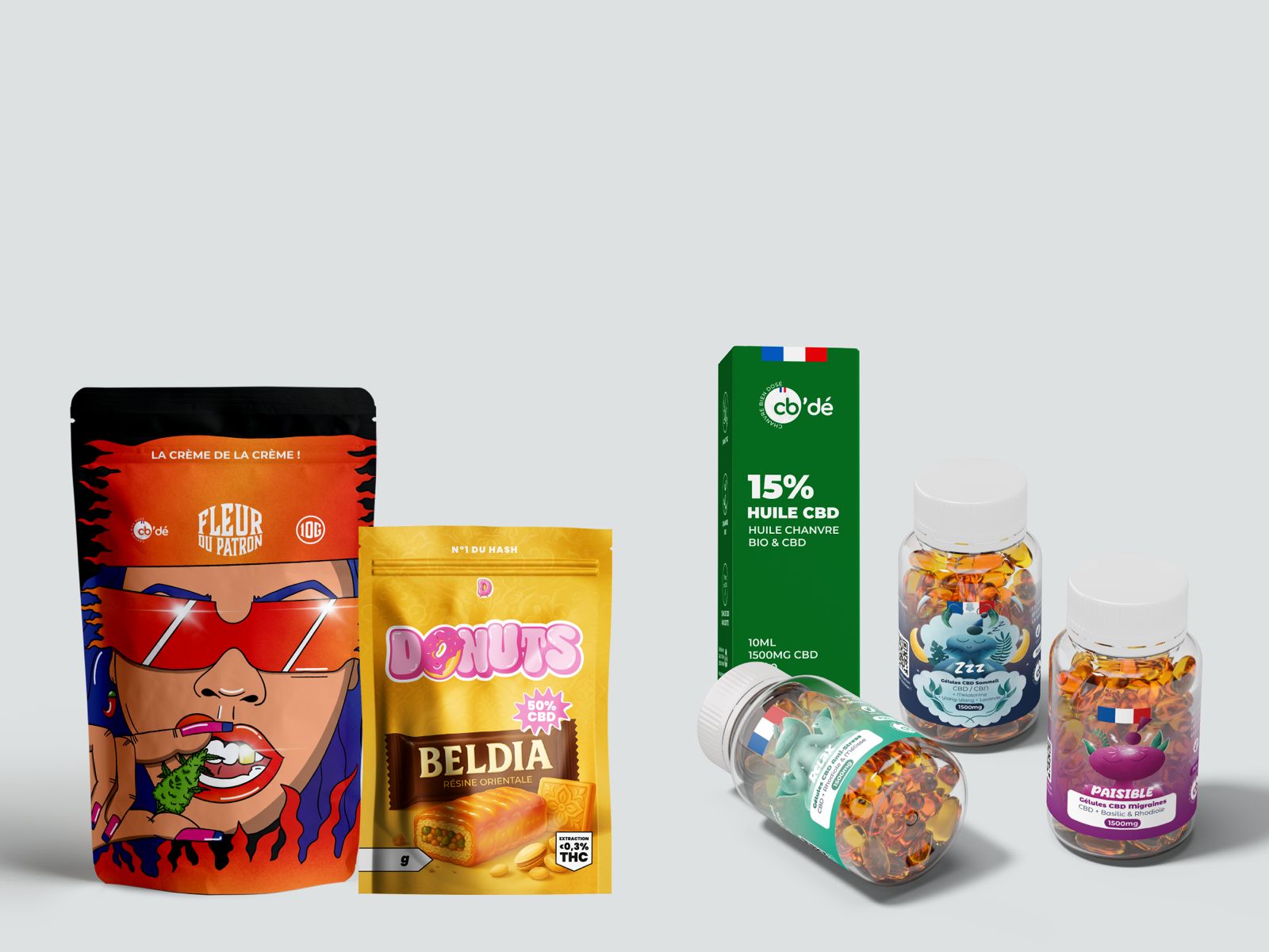Packagings de CBD